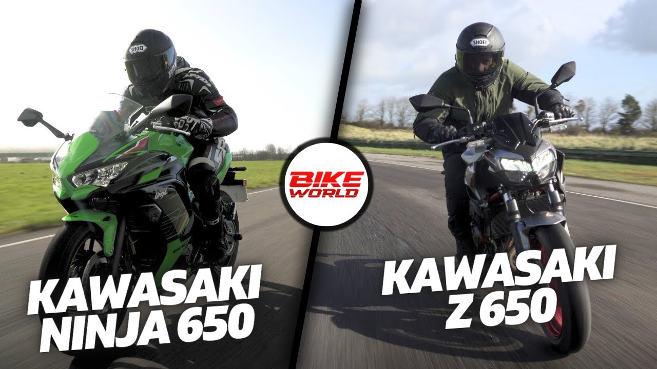 Kawasaki Ninja и Z650 | Один и тот же двигатель, два разных мотоцикла. Все еще весело?