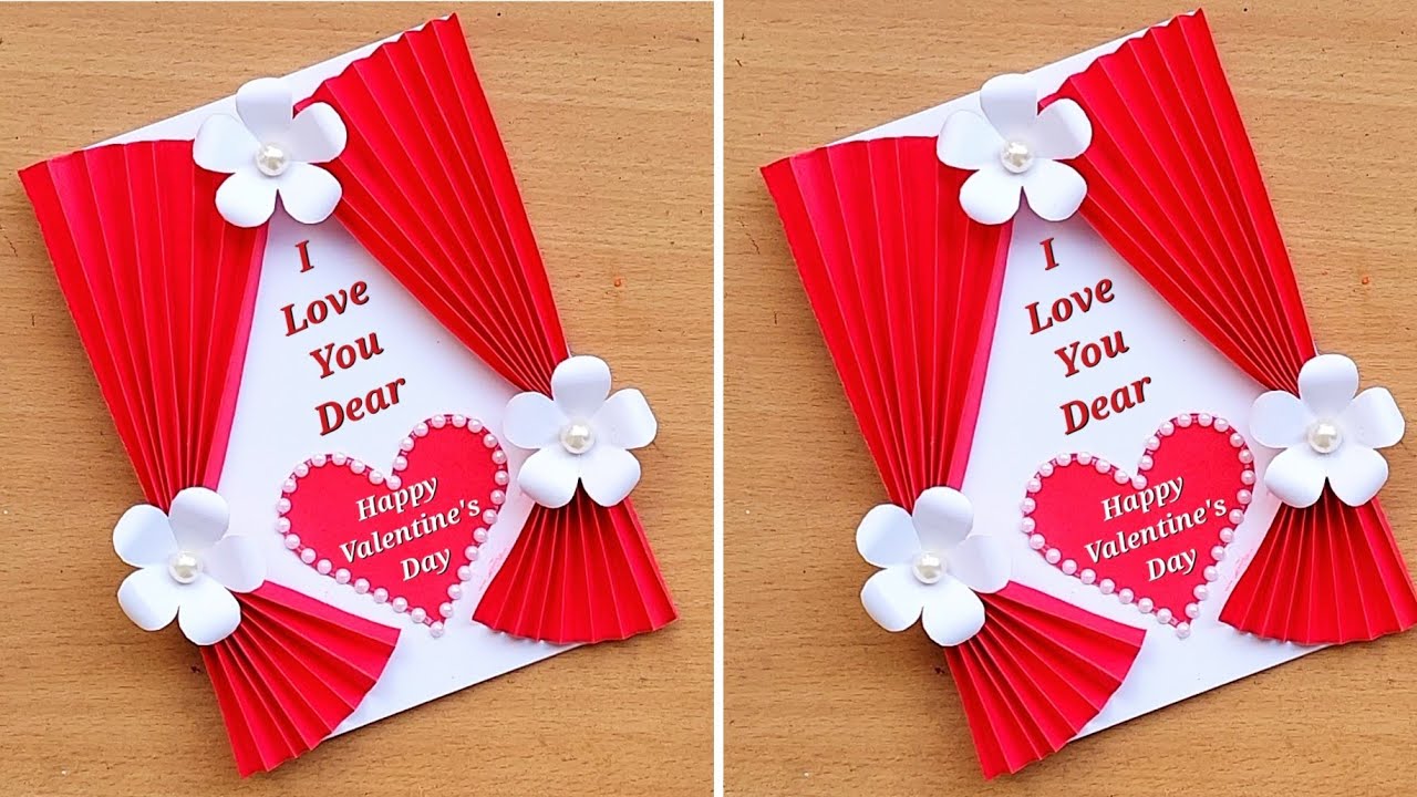 Beautiful Valentine's day Card/Valentine's Day Greeting card idea/Valentine's Day card/Love card