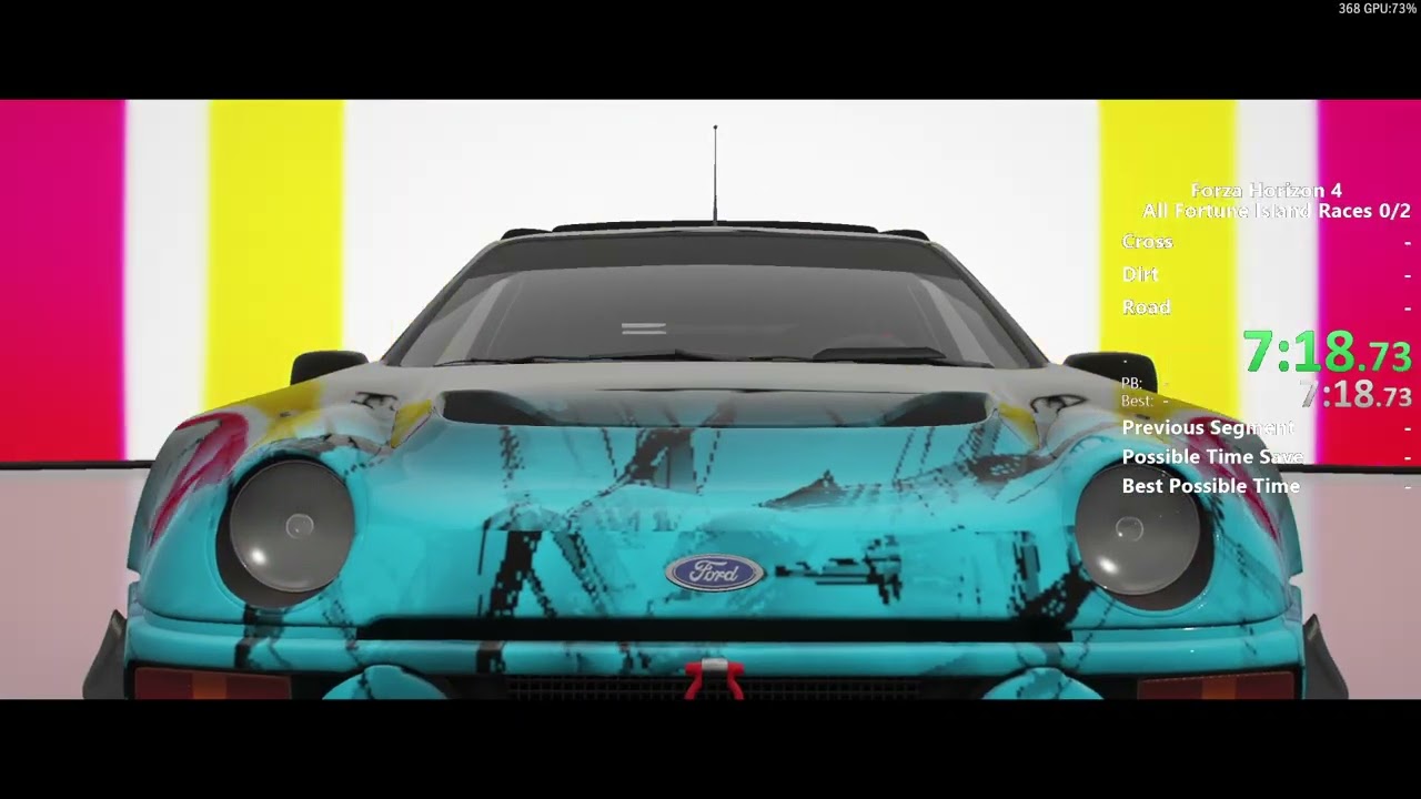 Forza Horizon 4 Fortune Island All Races (FT) Speedrun in 1:40:39 [Current World Record]