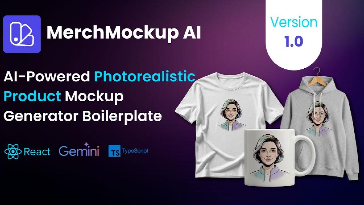 MerchMockup AI - Photorealistic Product Mockup Generator (React +Gemini)