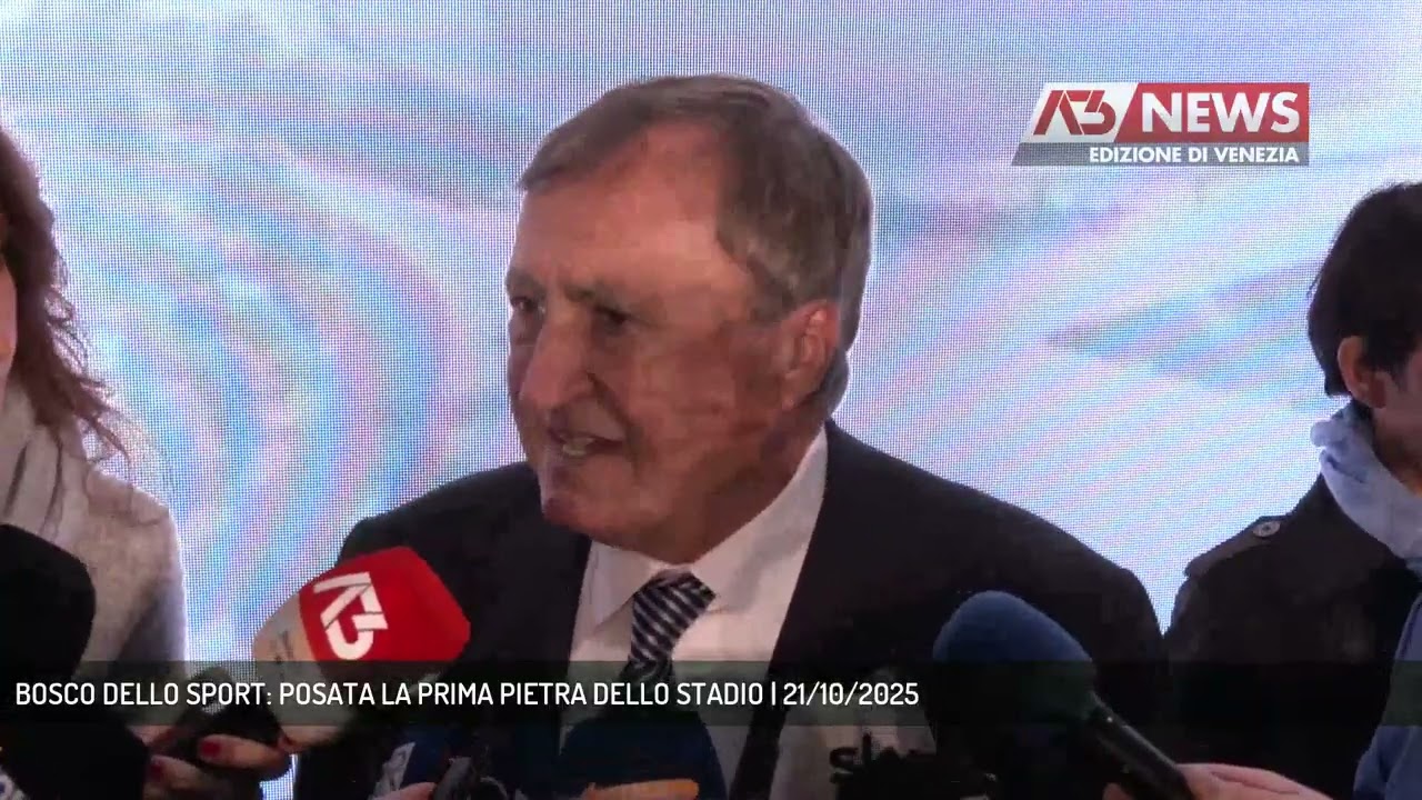 BOSCO DELLO SPORT: POSATA LA PRIMA PIETRA DELLO STADIO | 21/10/2025