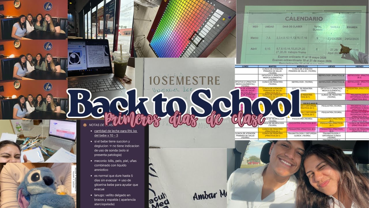 UNI DIARY Ep.1: Mis primeros días como estudiante de ultimo año en medicina🥲 | 10mo semestre 🥼