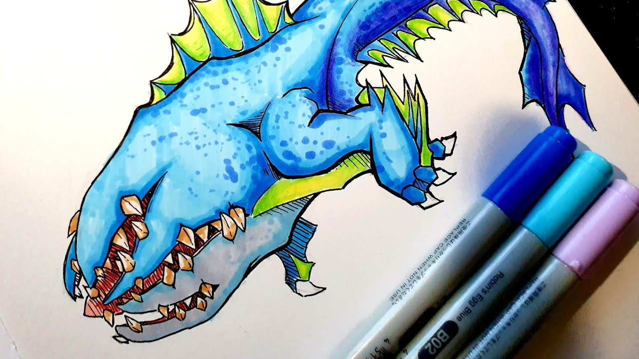 Drawing the Abyss Shark From Hungry Shark Evolution