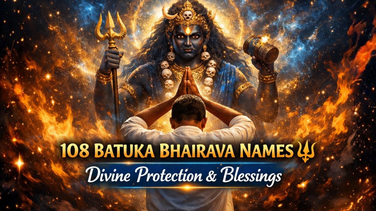 108 Batuka Bhairava Names Chanting 🔱 Powerful Kaal Bhairav Mantra for Protection & Blessings