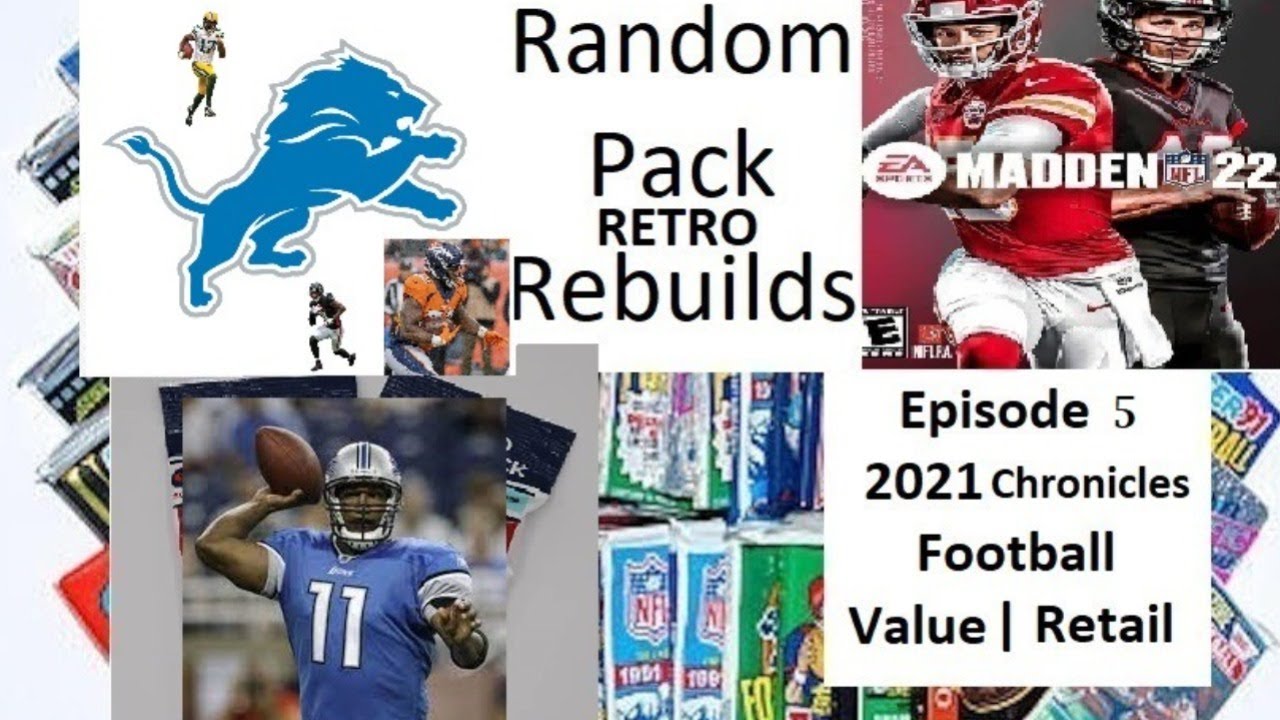 Random Pack RETRO Rebuilds | Episode 5 - Detroit Lions | Madden 22 Franchise Mode