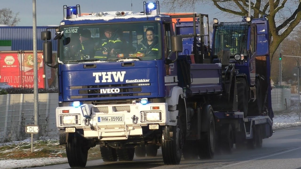 [Gebäudeeinsturz nach Explosion in Hamburg] Einsatzfahrten Fachgruppe Räumen THW OV Kaltenkirchen