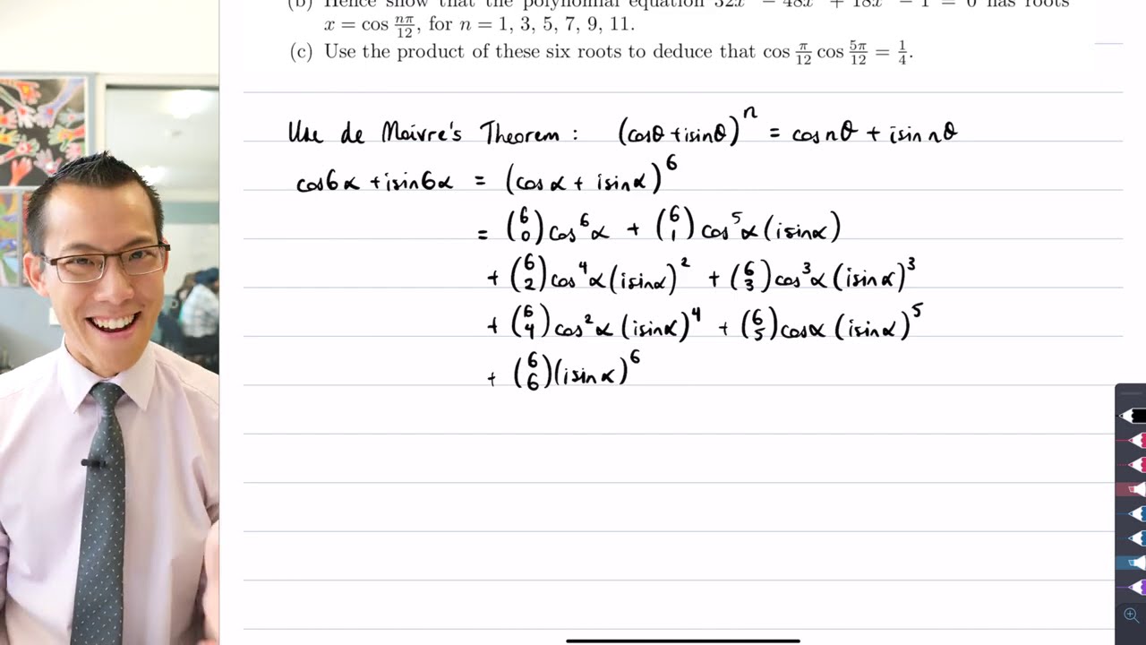Polynomials with Trigonometric Solutions (1 of 3: de Moivre's Theorem)