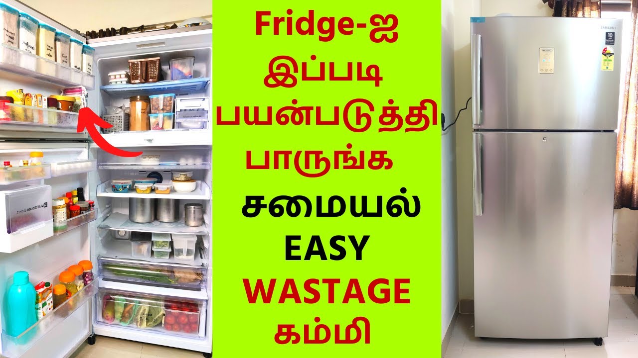🔴Fridge Tour - New Ideas on Fridge Organization - தமிழில் - What's Inside My Fridge?😱