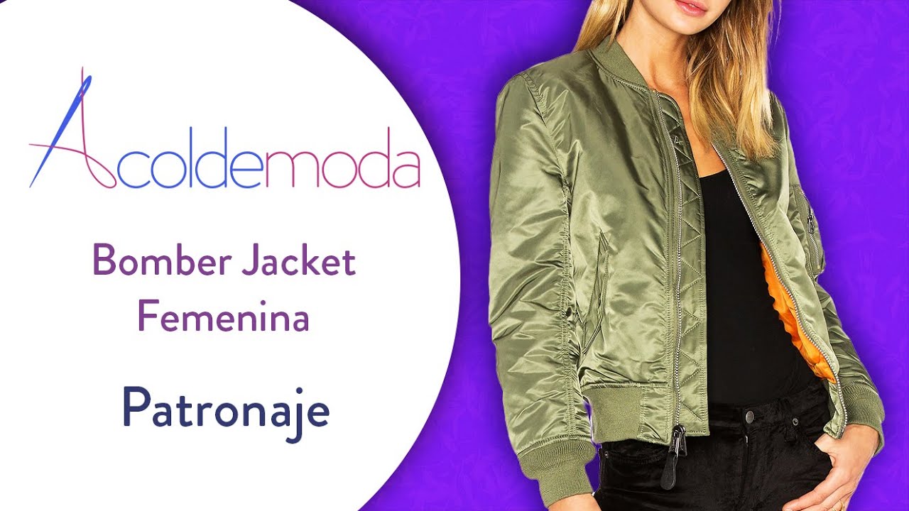 BOMBER JACKET FEMENINA - PATRONAJE - DIY - Paso a Paso