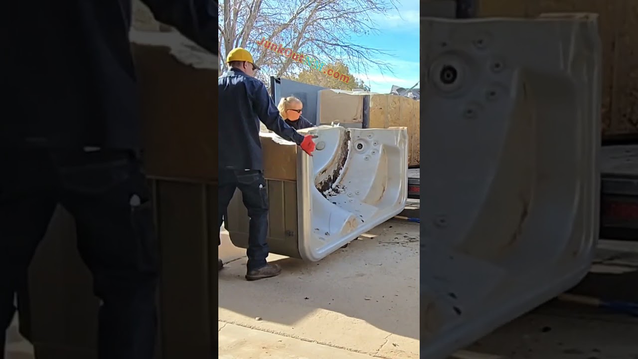 Cutting Up Another Hot Tub #hottub #spa #junkremoval