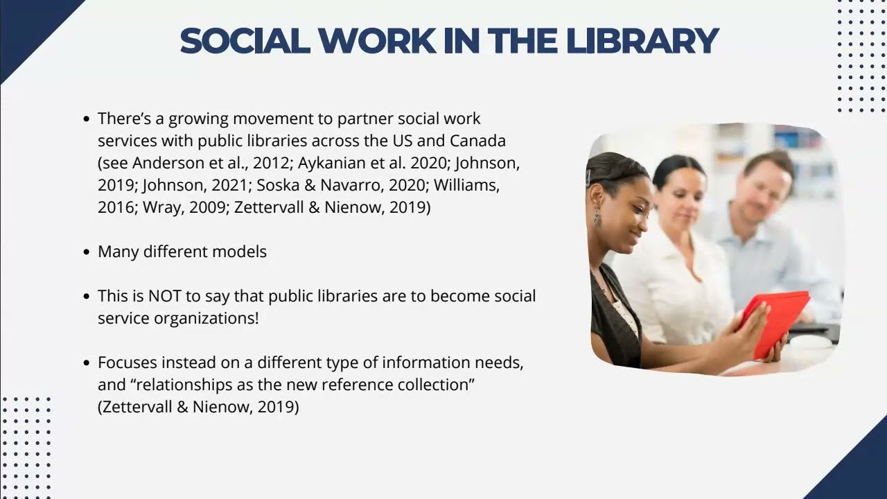 Social Work Interns in Public Libraries