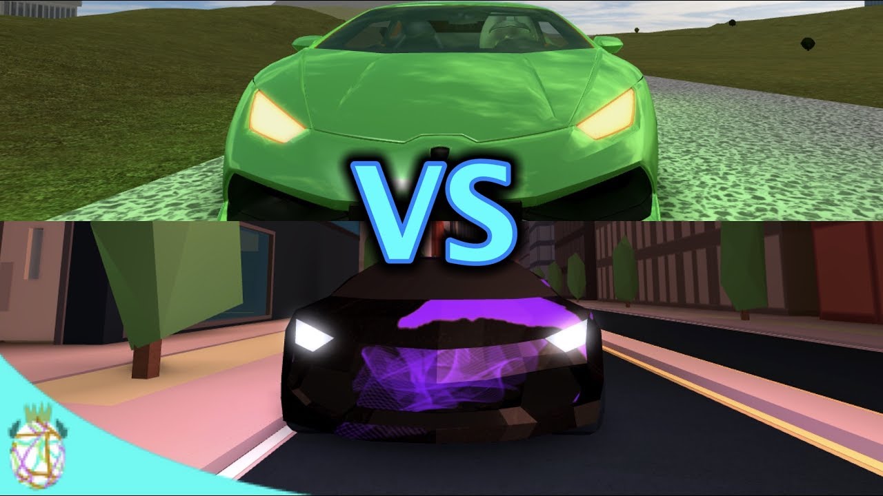 Jailbreak vs Vehicle Simulator (WHO HAS THE BETTER LAMBO??)