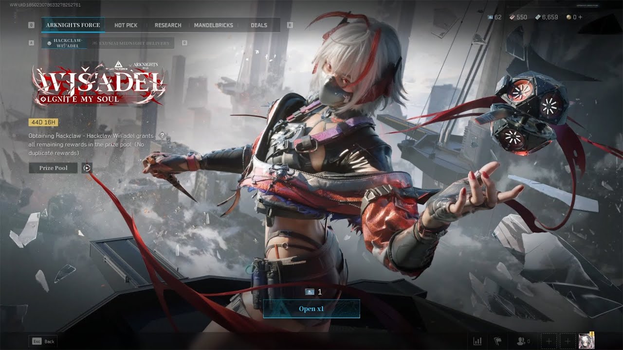 HackClaw skin Wisadel Gacha Opening │ Delta force x Arknights