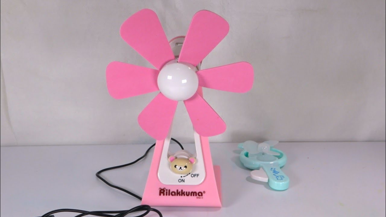 Mini Fan Portable | bear and rabbit | rilakkuma |  | Unboxing | ASMR