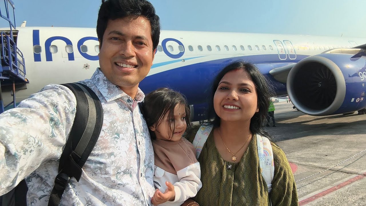 Baby er first flight ✈️ 😊😄