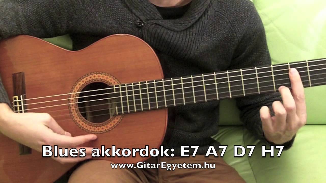 Blues akkordok gitáron E7 A7 D7 H7 - Gitarozom.com