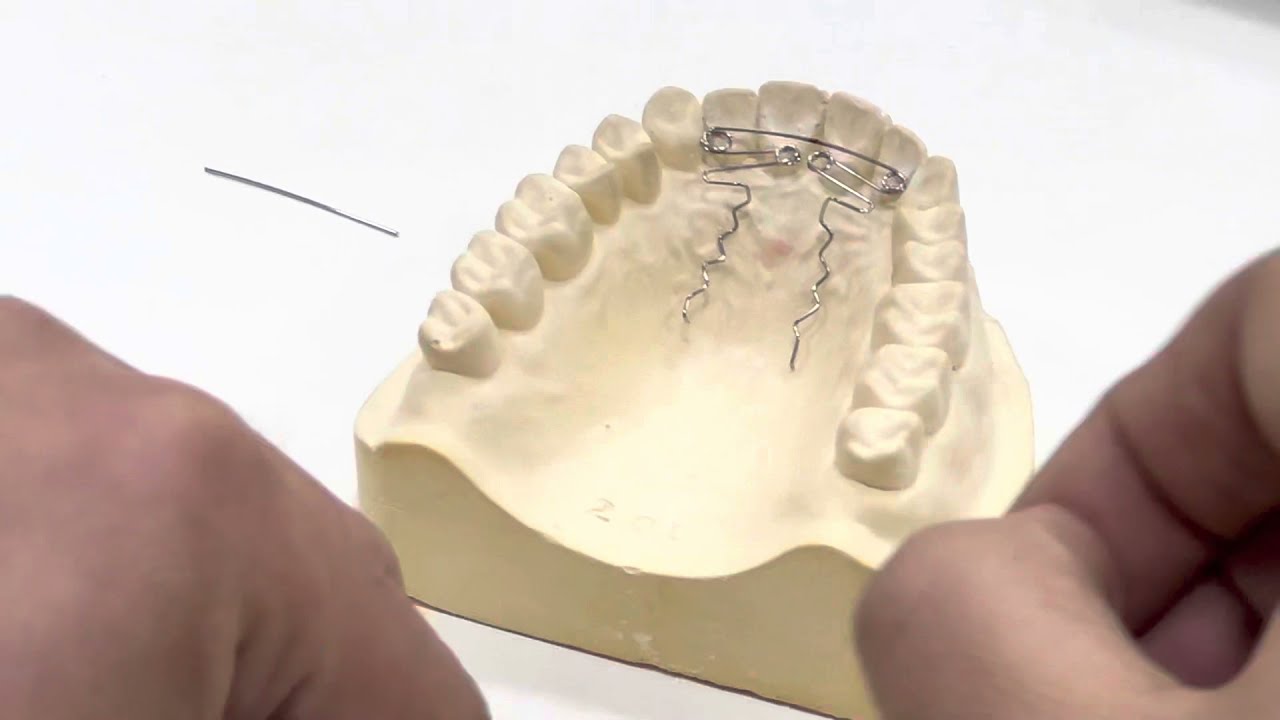 اورثودونتكس بروفد مدري شسمه دبل زت سبرنك اربع كويلات Recurved Z spring #orthodontics