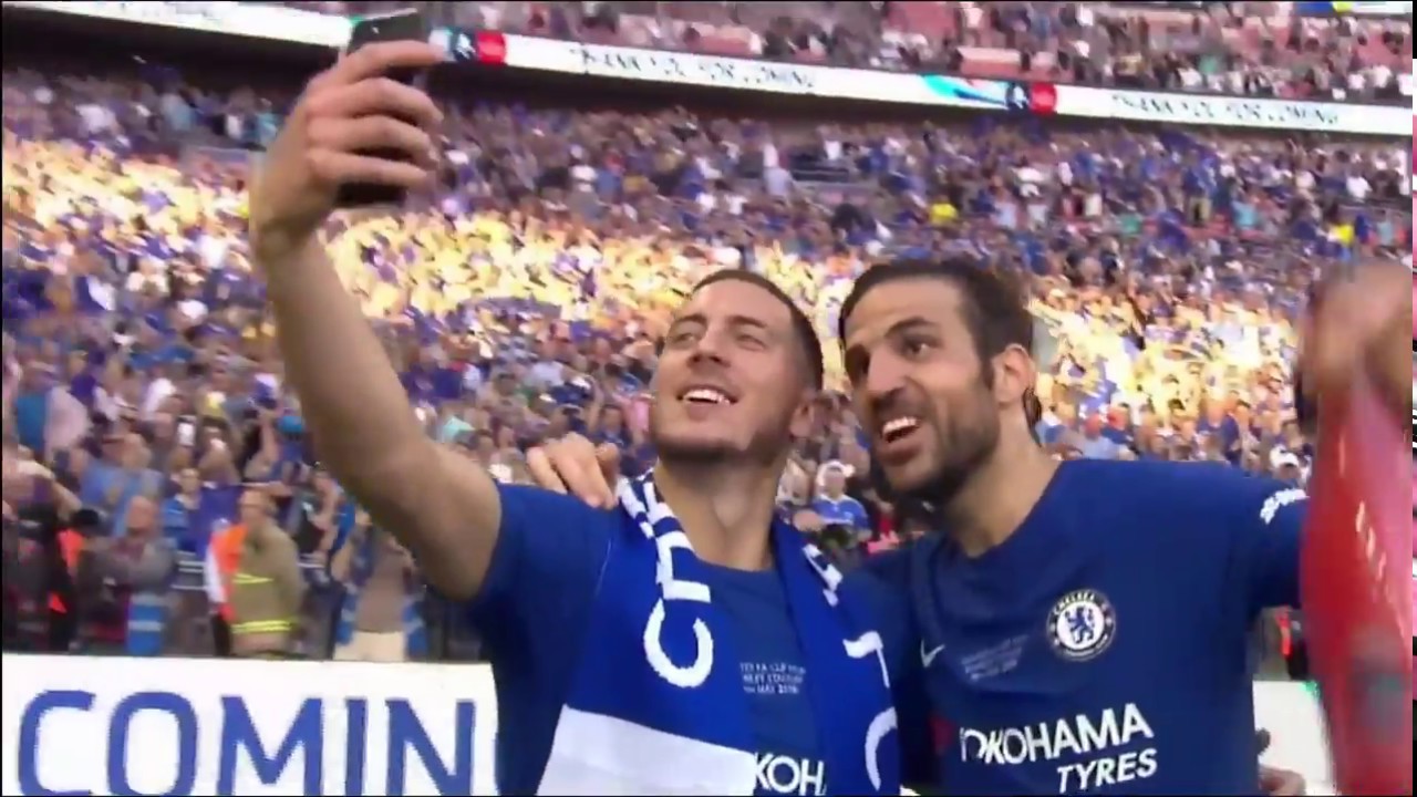 Chelsea FC lift 2018 FA Cup vs Manchester United