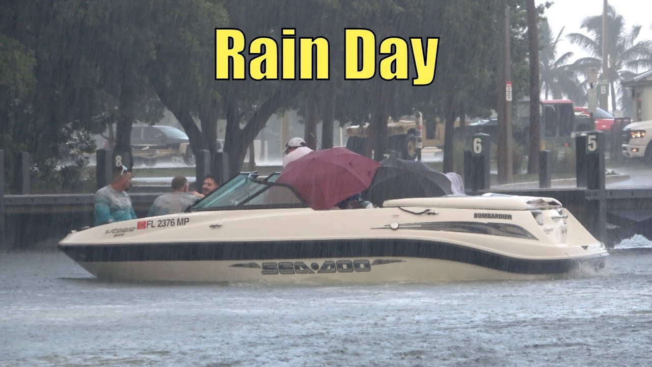 Rain Day | Miami Boat Ramps | 79th Street | Wavy Boats | Broncos Guru