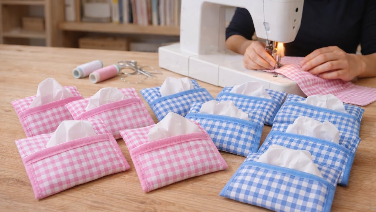 Pocket Tissue Holder Sewing Tutorial | Easy Handmade