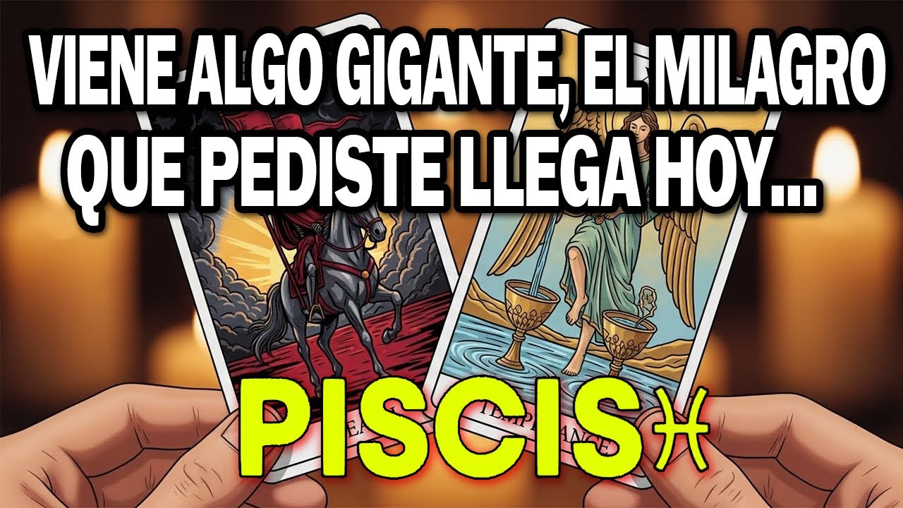 PISCIS ♓ 😱 ¡DIOS TE DICE: CELEBRA AHORA! 🙏 VIENE ALGO GIGANTE ✨ EL MILAGRO QUE PEDISTE LLEGA HOY