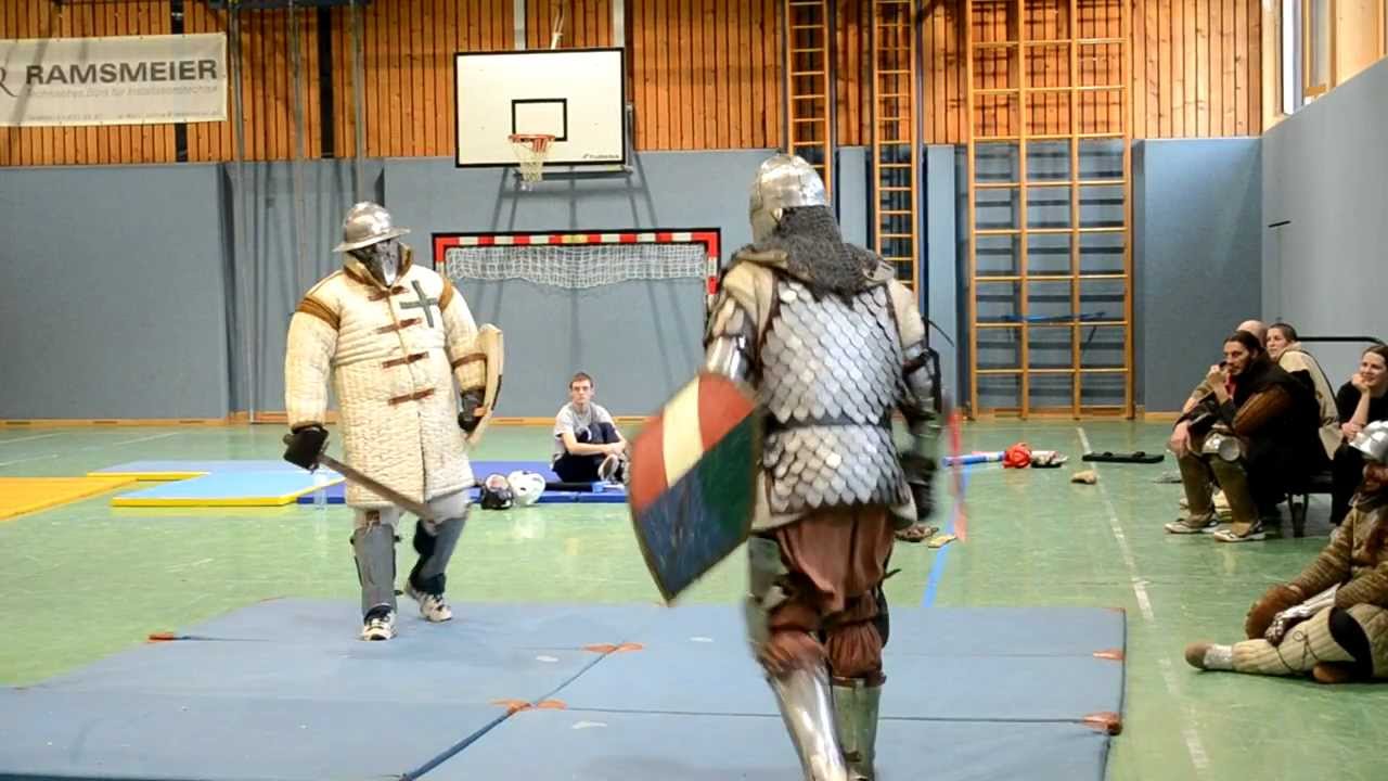Vollkontakt Schwertkampf Knockdown, Oger vs. Gunher
