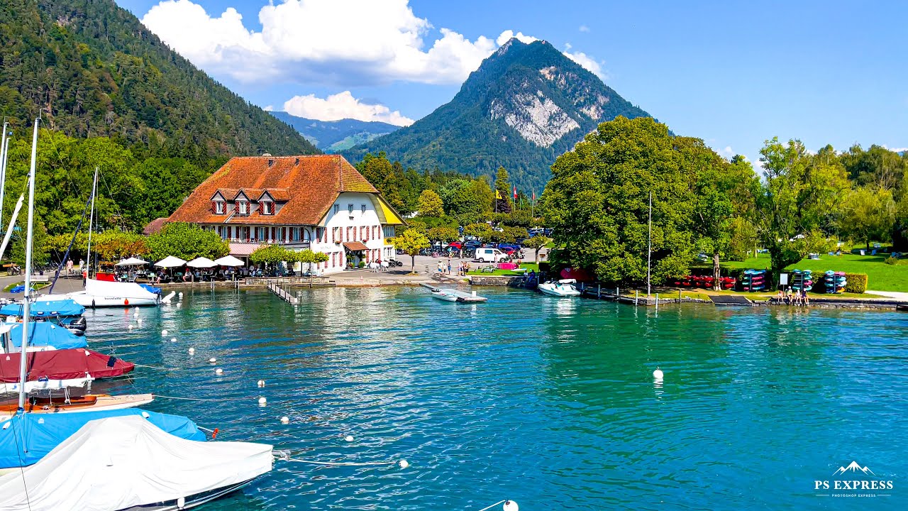 Interlaken Switzerland - Thun Thunersee Boat Tour 4KHDR