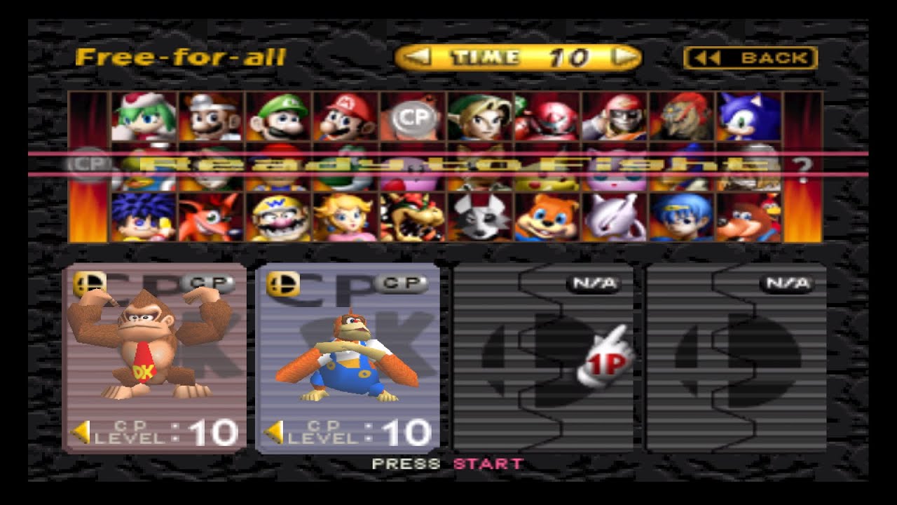 Smash Remix: Donkey Kong Vs. Lanky Kong (Level 10 CPU Battle!)