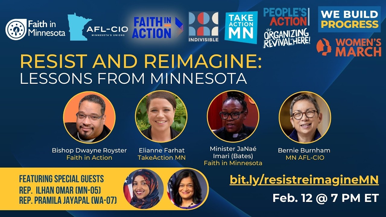 🚨 LIVE NOW: Resist and Reimagine: Lessons from Minnesota on Fighting Authoritarianism