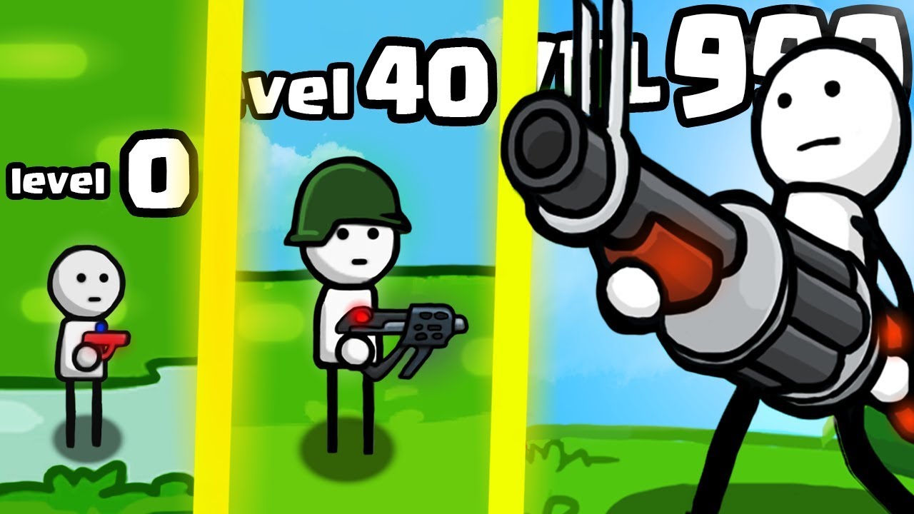 IS THIS THE HIGHEST LEVEL STRONGEST WEAPON GUN EVOLUTION? (9999+ STICKMAN LEVEL) l One Gun: Stickman