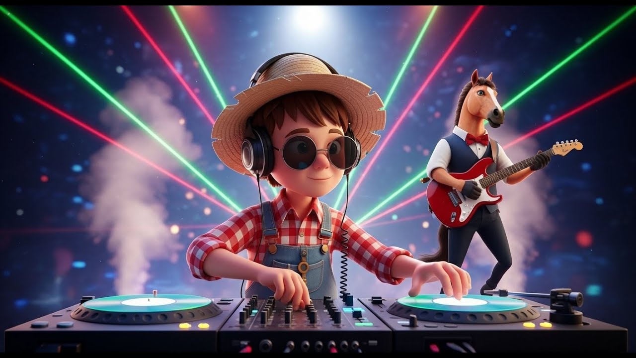 Old MacDonald Had a Farm 🎤 | EDM Farm Animals Concert | 3D Kids Song