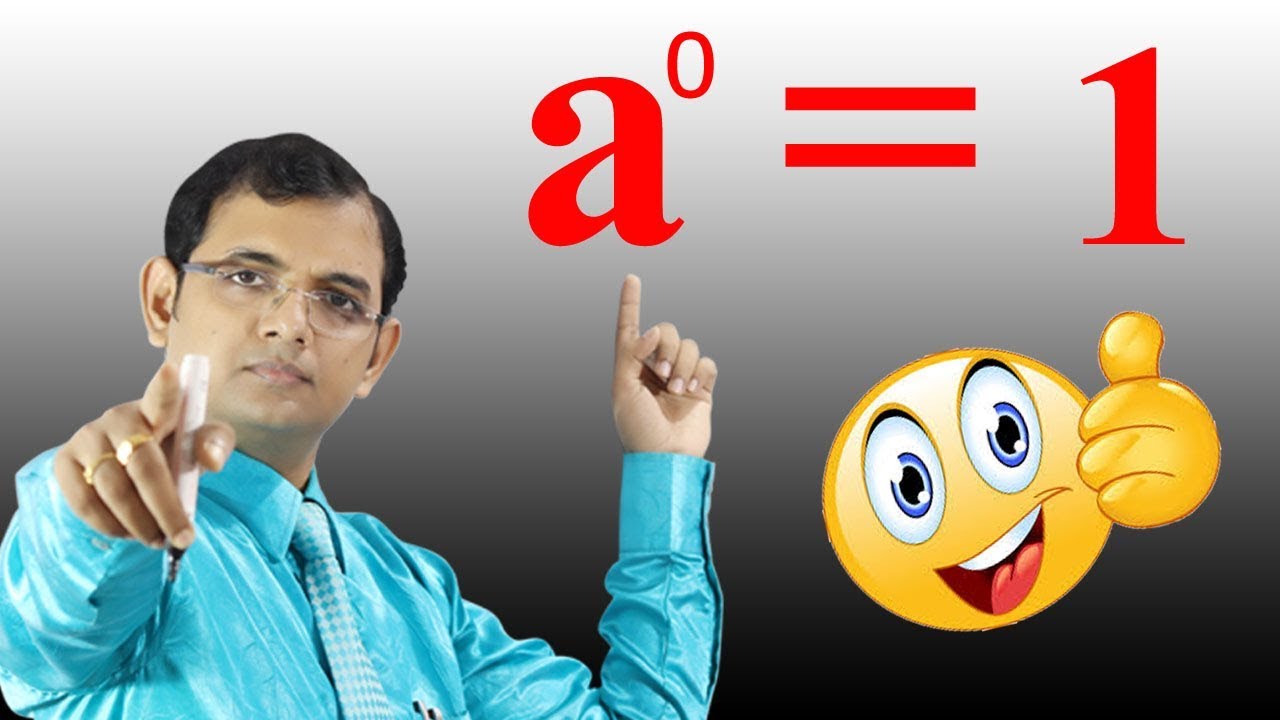 Why any number to the power 0 is 1