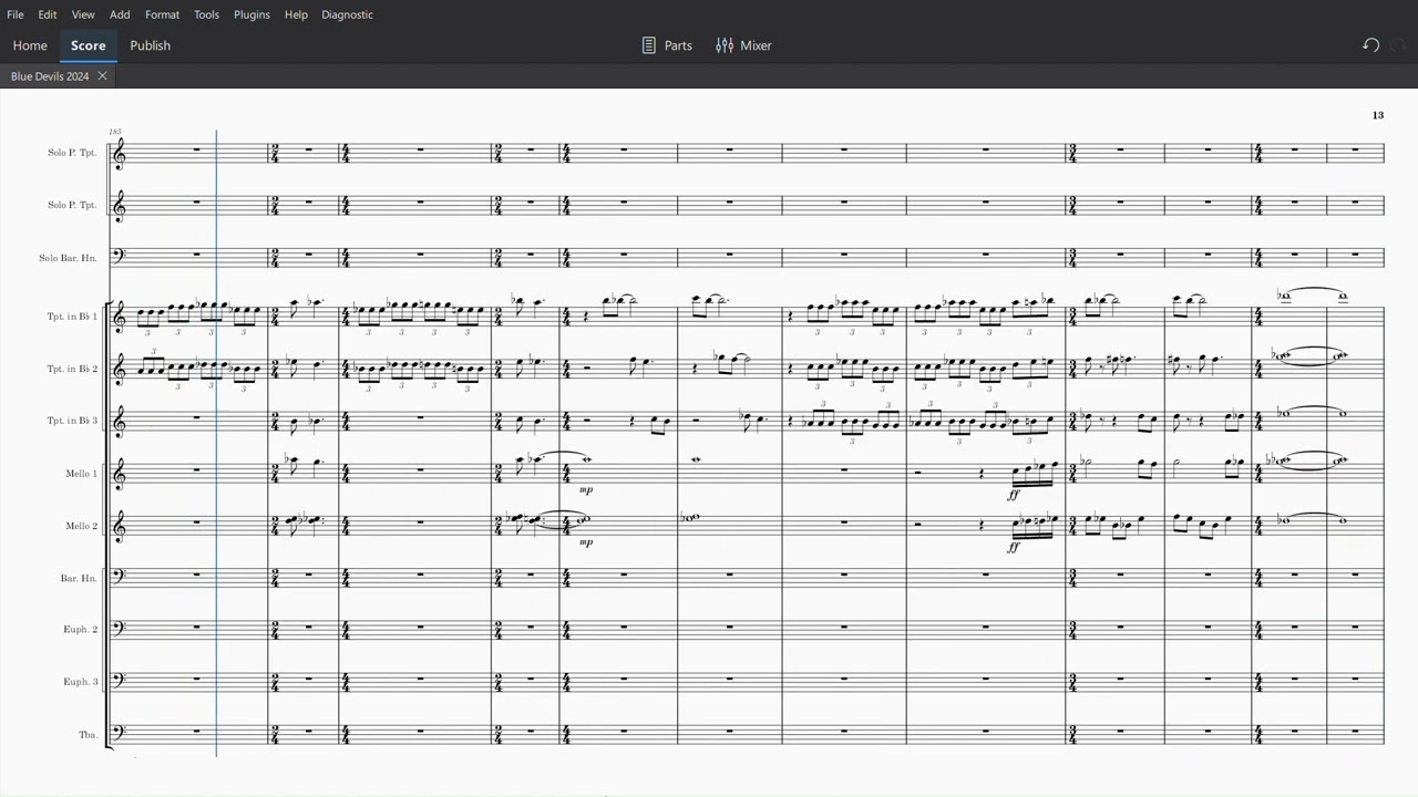 Blue Devils 2024 "The Romantics" Brass Transcription
