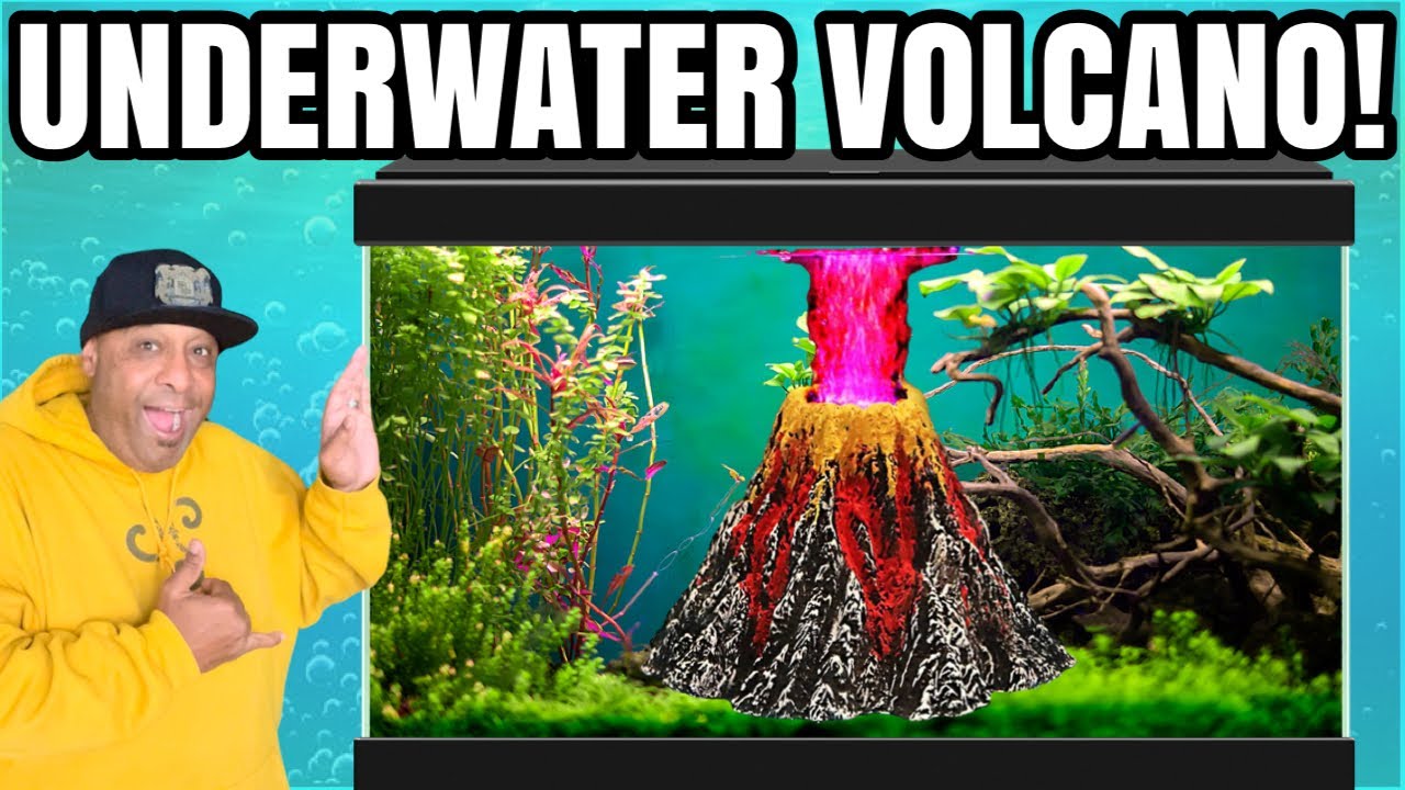 Epic Underwater Aquarium VOLCANO!