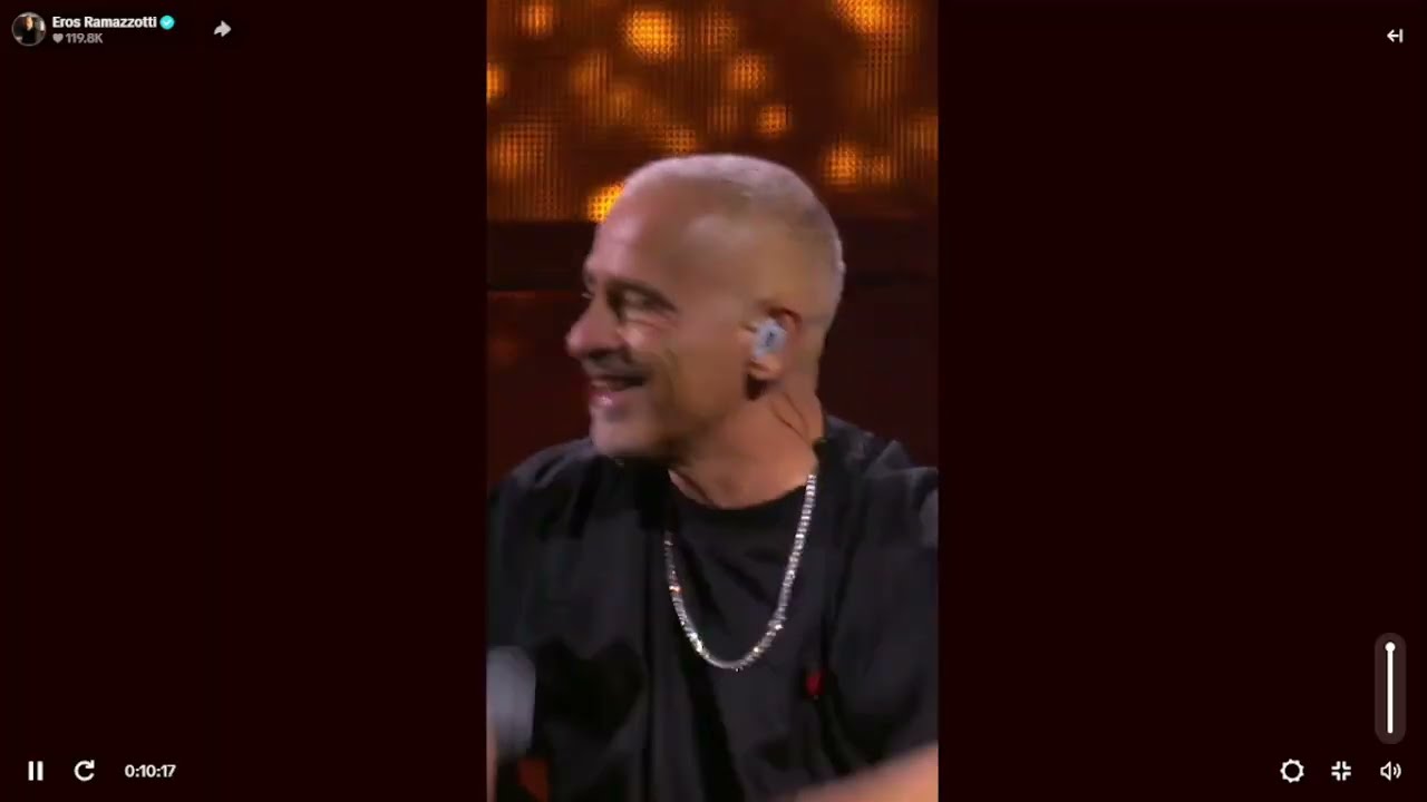 Eros Ramazzotti TikTok Live Amsterdam Una Storia Importante World Tour 2025 (18-10-2025)