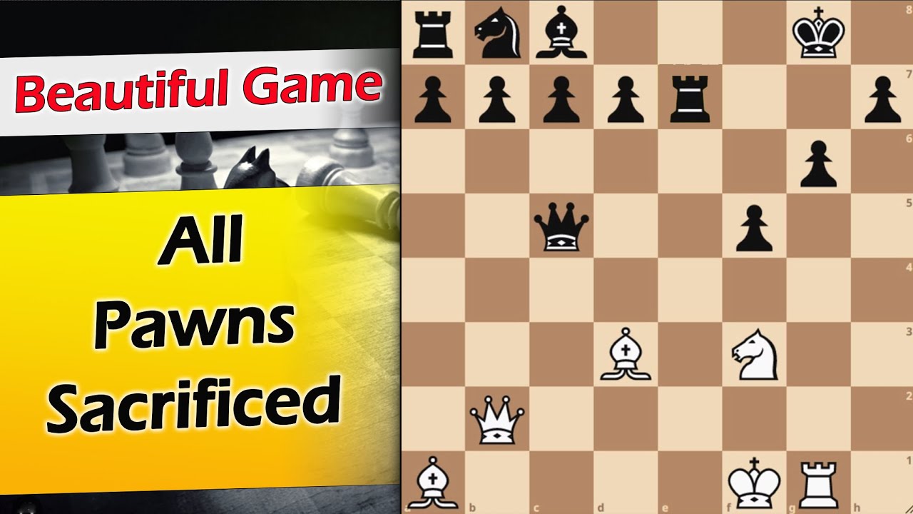 White has given away all eight of his Pawns | Ballard vs Fagan 1884