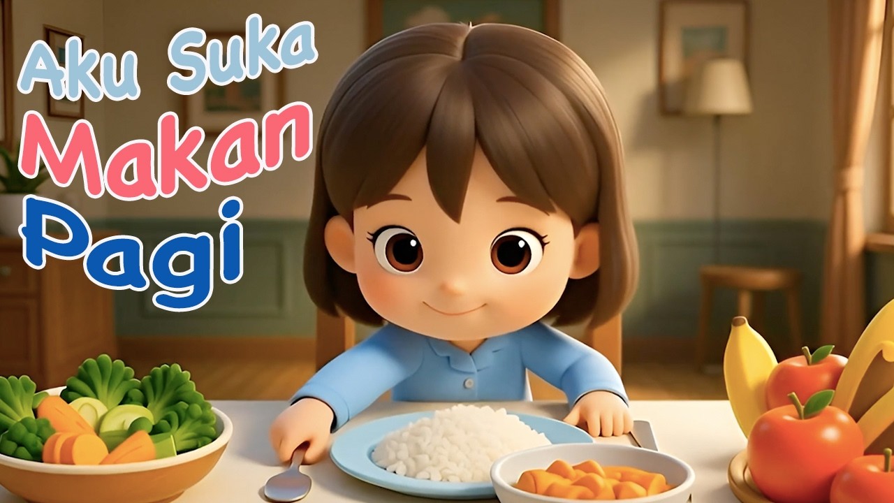 Aku Suka Makan Pagi | Lagu Anak Sarapan Sehat & Kebiasaan Baik | Aira Lagu Anak Indonesia Terbaru