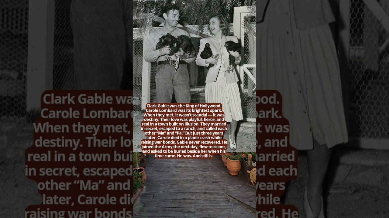 CLARK GABLE & CAROLE LOMBARD &mdash; HOLLYWOOD&rsquo;S TRAGIC ROYALTY #facts #history #hollywood #love