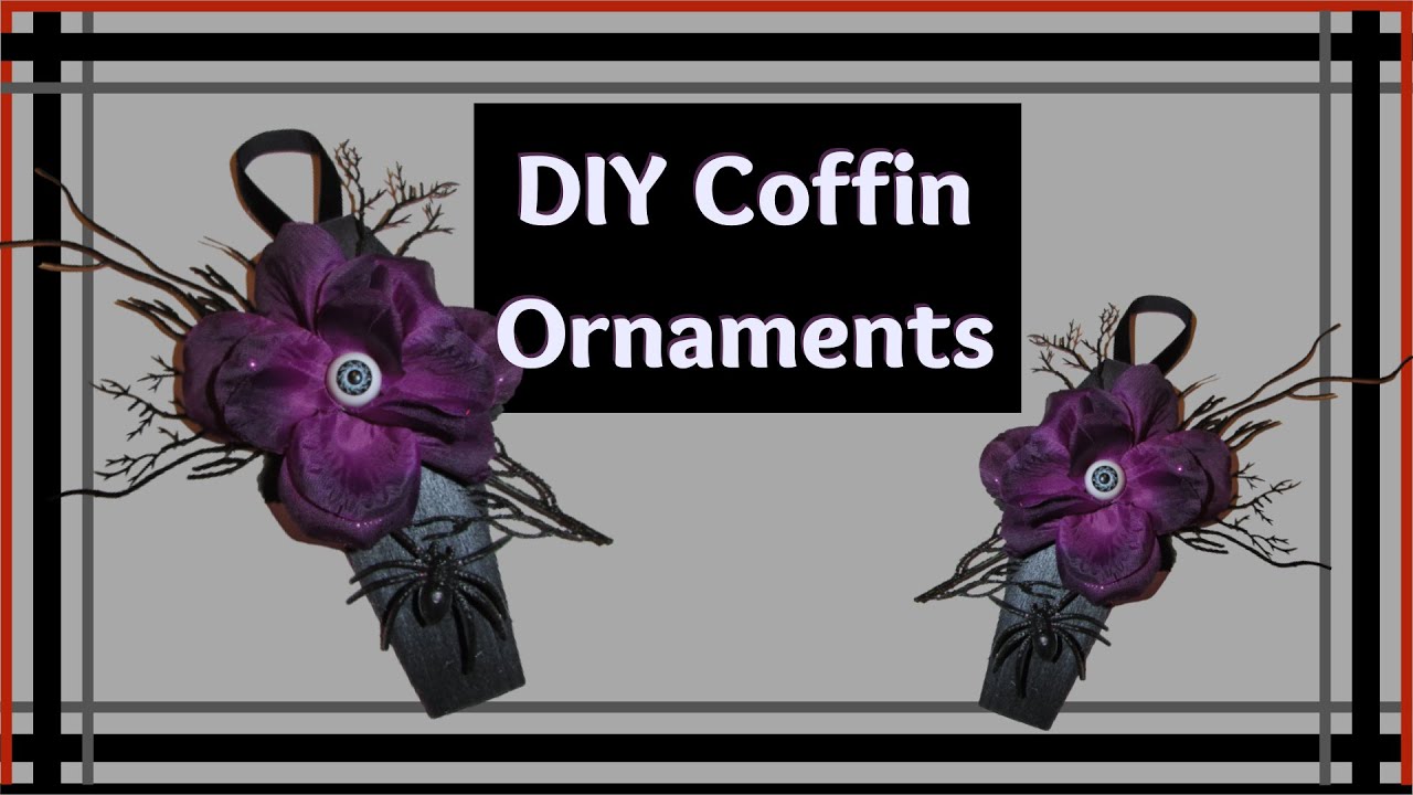 Make your own Elegant Coffin Ornaments for Creepmas | Creepy Christmas | Gothmas | Dark Christmas