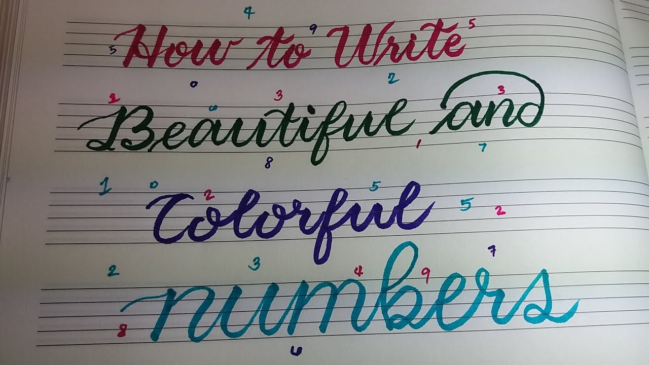 🌟 HOW TO WRITE NEAT NUMBERS 0 TO 9 | WRITING NUMBERS