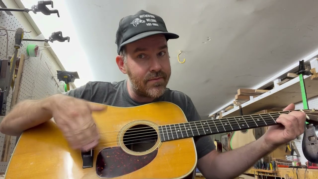 Another vintage Martin D28 truss-rod conversion….what you should never do!!