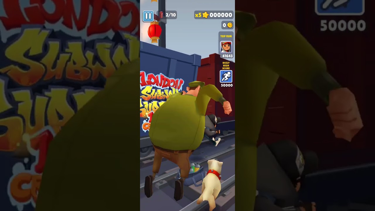 Subway surfers game Maine Aditya kari hai