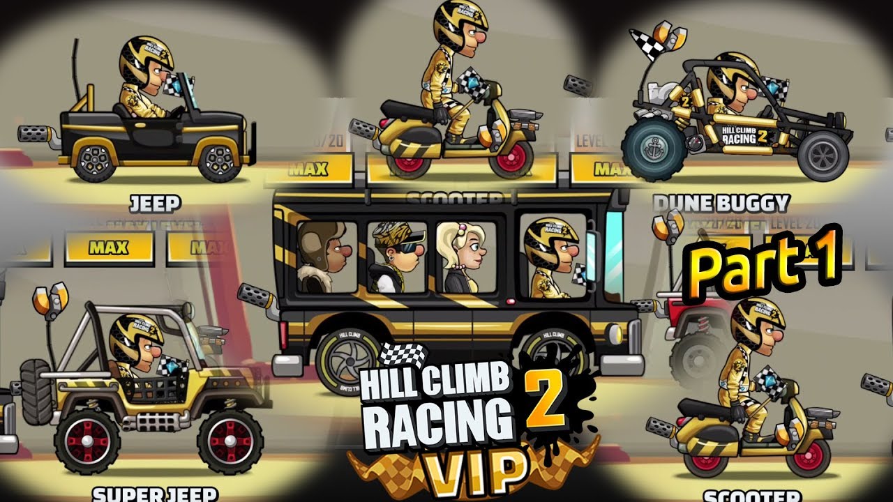 Hill Climb Racing 2 - 💎 All My New VIP Vehicles 💎 Part 1