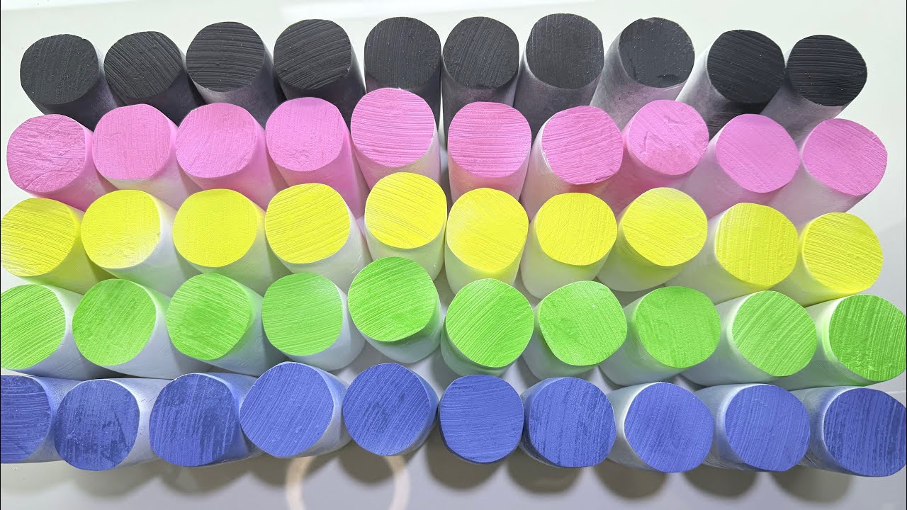 50+ Colored spray-painted cylindrical gym chalk丨Palm Strike Cylindrical Chalk Block Area丨ASMR