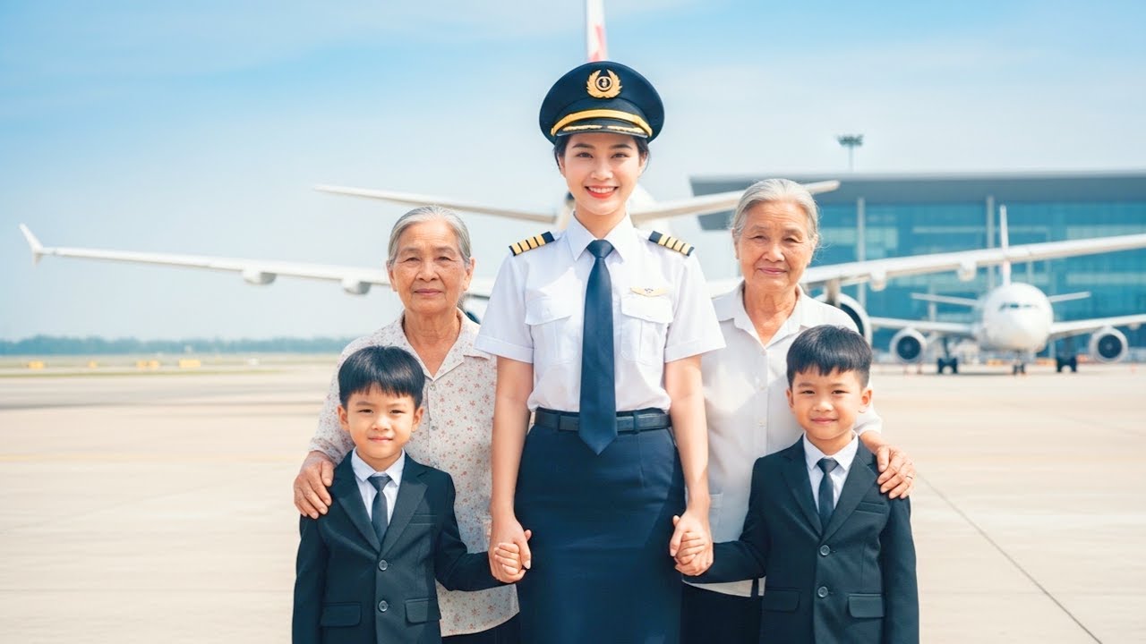 Từng Bị Khinh Rẻ Đuổi Ra Đường, 3 Năm Sau Nữ Phi Công Dắt 2 Con Về Nhà Chồng Trong Sự Sững Sờ