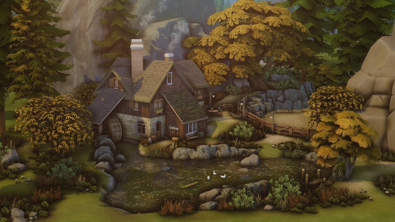Farmhouse in Autumn 🍂🕯️ | The Sims 4 | Speed Build with Ambience Sounds