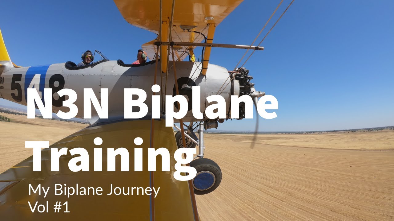 N3N Biplane Training #Biplane #BiplaneTraining #PilotTraining #N3NTraining #eaa #aopa #FlyingCowboys