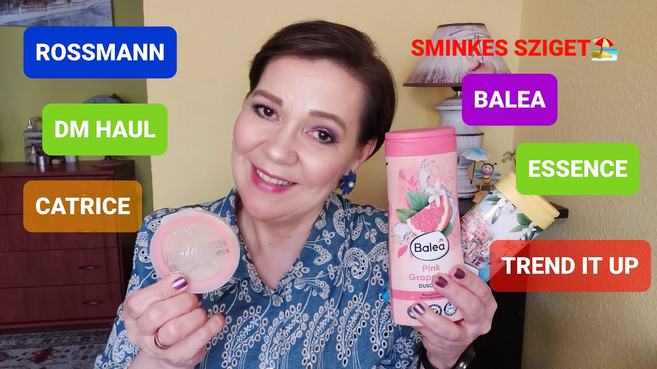ROSSMANN ÉS DM HAUL #drogéria #trenditup #catrice #essence #balea #rival
