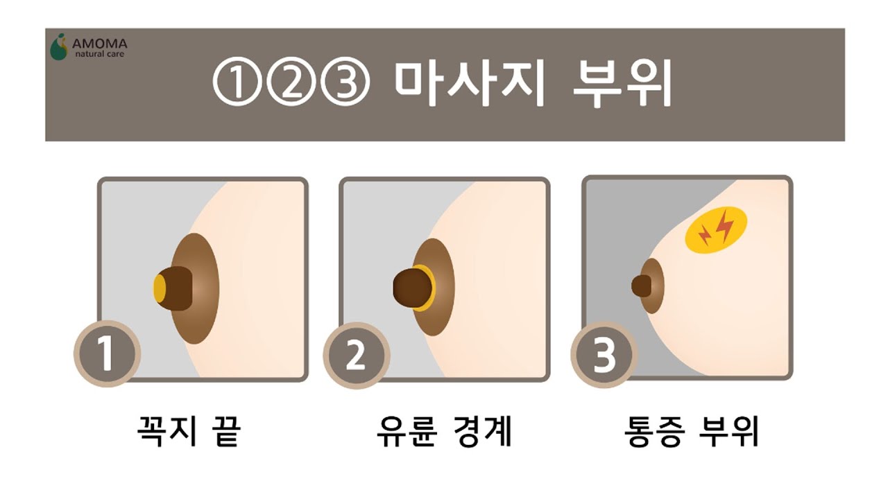 [모유수유] 123 마사지 쉽게 따라하기 -  셀프 마사지