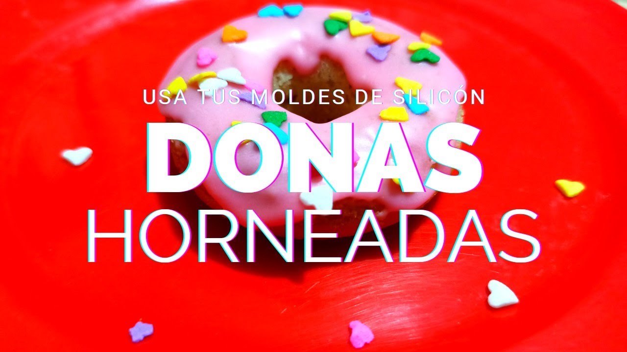 Donas horneadas con moldes de silicón